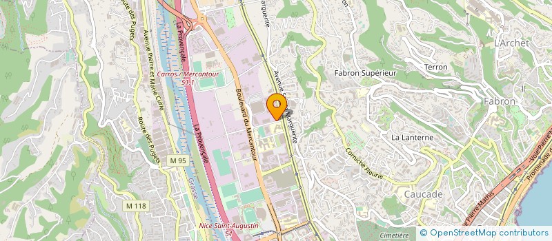 localisation de l'entreprise INTERIM NATION LANGON  CAGNES-SUR-MER