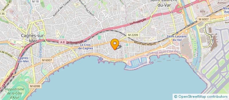 localisation de l'entreprise INTERIM NATION MANTES LA JOLIE  CAGNES-SUR-MER