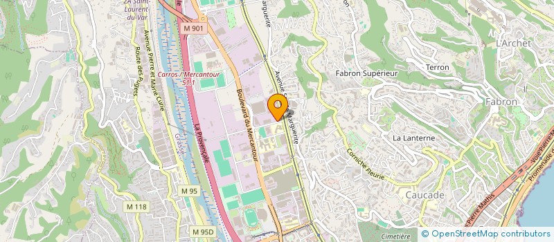 localisation de l'entreprise INTERIM NATION MERIGNAC 33 à CAGNES-SUR-MER