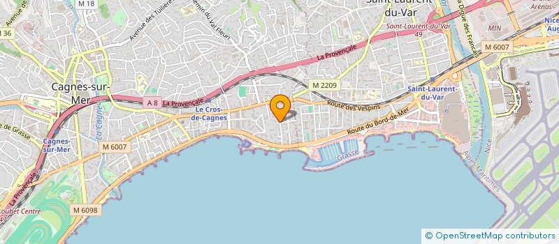 localisation de l'entreprise INTERIM NATION SECLIN à CAGNES-SUR-MER