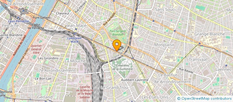 localisation de l'entreprise INTERIM SANS SOUCIS à LYON