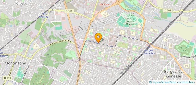 localisation de l'entreprise INTERIM SERVICE ORGANISATION à SARCELLES
