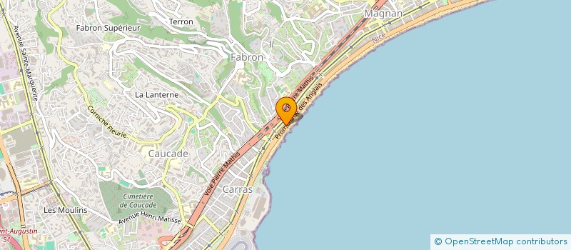 localisation de l'entreprise INTERIM TRAVAUX PUBLICS à NICE