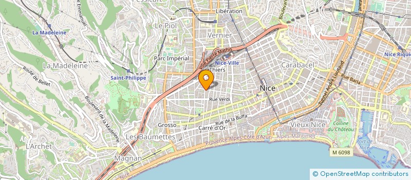 localisation de l'entreprise INTERIMA'H à NICE