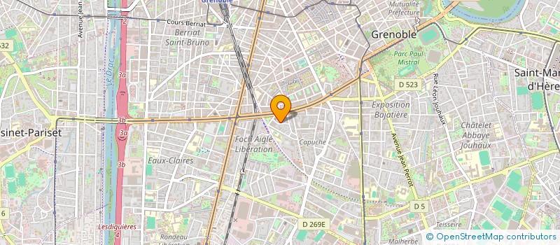 localisation de l'entreprise INTERIMAGES à GRENOBLE