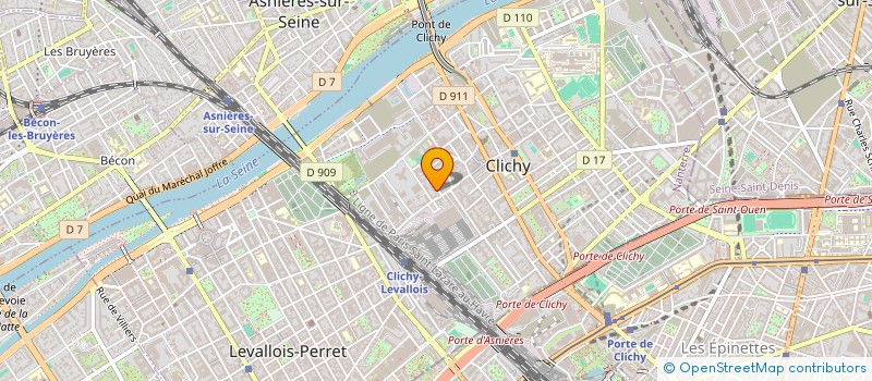 localisation de l'entreprise INTERIMAGES à CLICHY