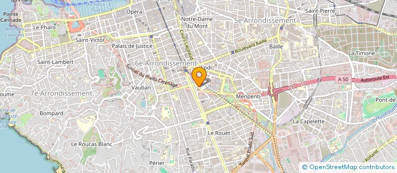 localisation de l'entreprise INTERIMMO 13 à MARSEILLE