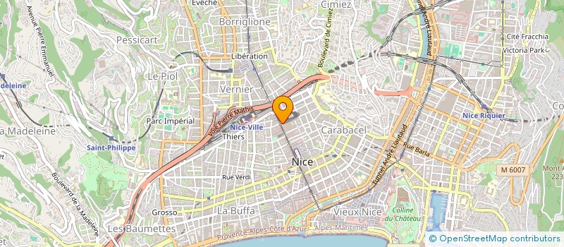 localisation de l'entreprise INTERIMMO-FINANCEMENT à NICE