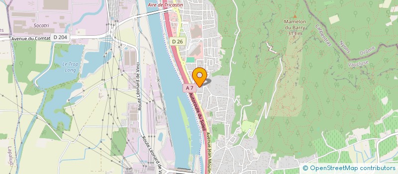 localisation de l'entreprise INTERIMMO SCI  BOLLENE