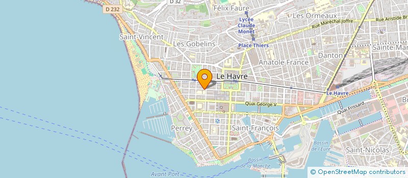 localisation de l'entreprise INTERIORITE à LE HAVRE