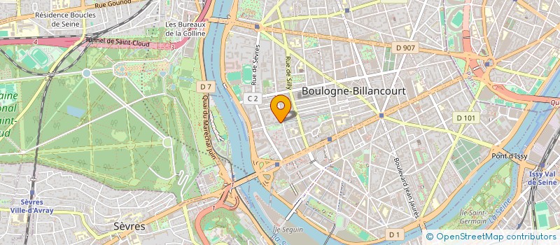 localisation de l'entreprise INTERJECTO  BOULOGNE-BILLANCOURT