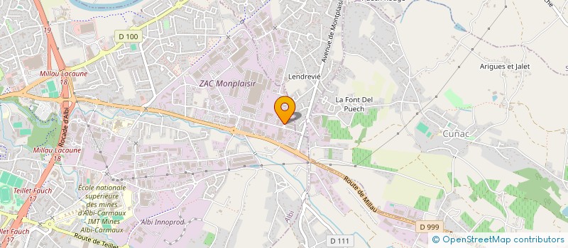 localisation de l'entreprise INTERKEM à ALBI