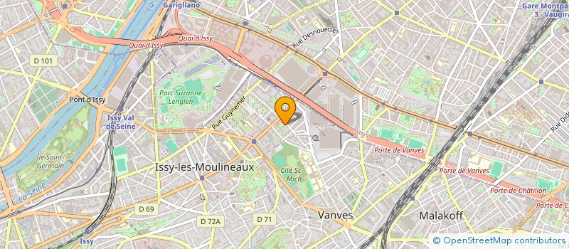 localisation de l'entreprise INTERLAN à ISSY-LES-MOULINEAUX
