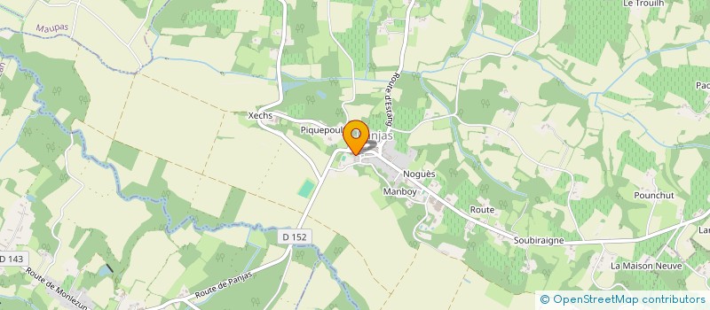 localisation de l'entreprise INTERLANDES à CAUPENNE D'ARMAGNAC