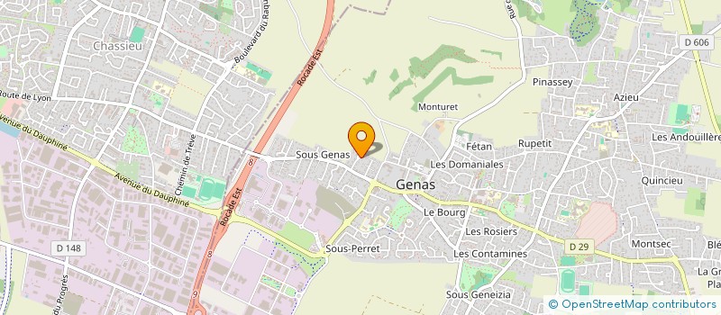 localisation de l'entreprise INTERLAPS  GENAS