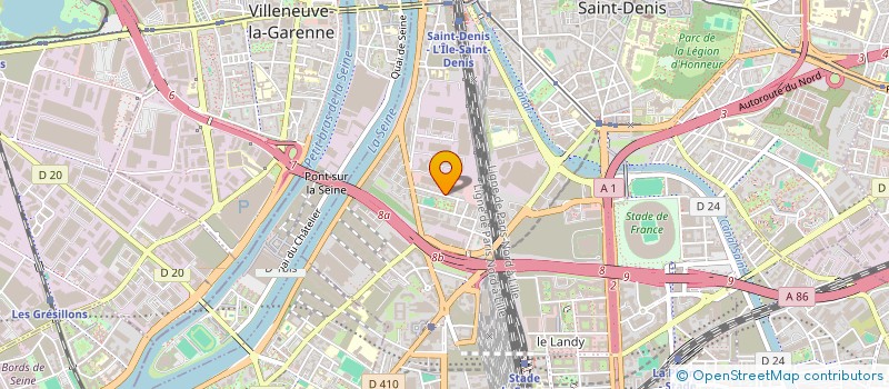 localisation de l'entreprise INTERLAZ à SAINT-DENIS