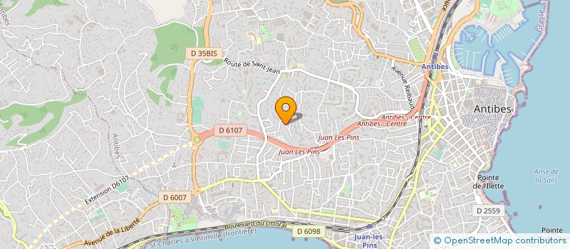 localisation de l'entreprise INTERLIB à ANTIBES