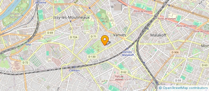 localisation de l'entreprise INTERLIGNE 14 à VANVES