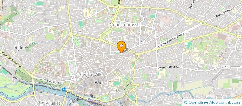 localisation de l'entreprise INTERLIGNE à PAU