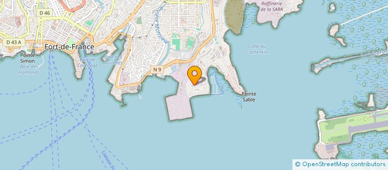 localisation de l'entreprise INTERLIGNES CARAIBES à FORT DE FRANCE