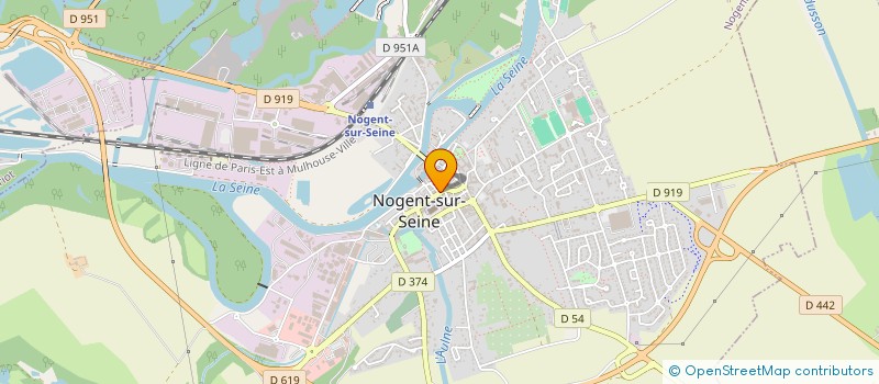 localisation de l'entreprise INTERLINE - FRANCE  NOGENT-SUR-SEINE