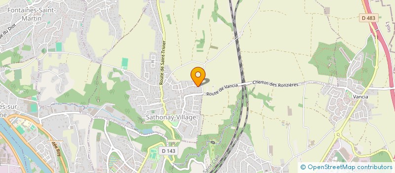 localisation de l'entreprise INTERLINEA  SATHONAY-VILLAGE