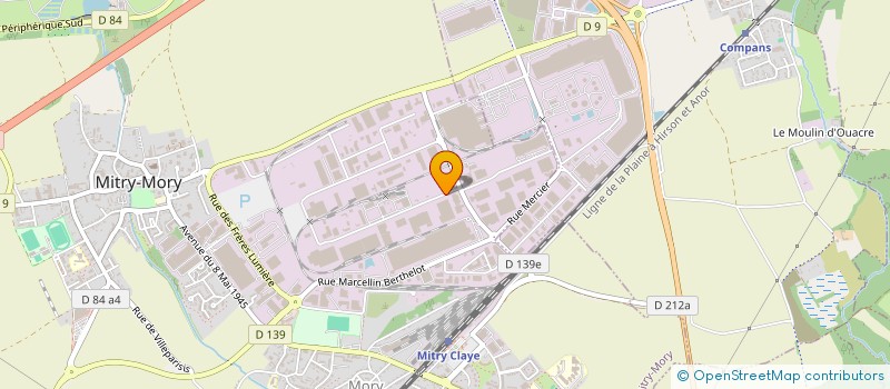 localisation de l'entreprise INTERLINES à MITRY-MORY