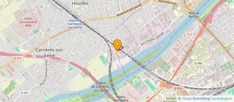 localisation de l'entreprise INTERLOC à CARRIERES-SUR-SEINE
