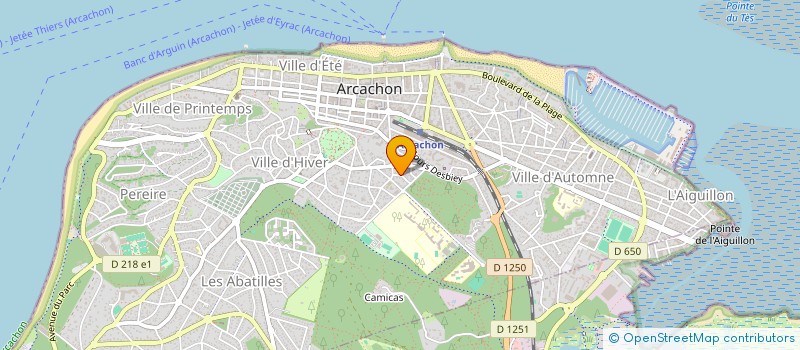 localisation de l'entreprise INTERLOCATION  ARCACHON