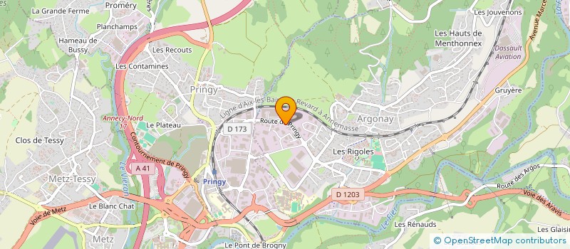 localisation de l'entreprise INTERLOGISTIC à ANNECY