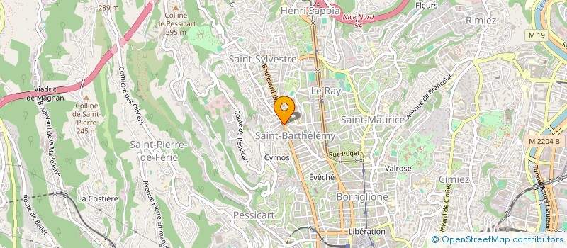 localisation de l'entreprise INTERLUD' à NICE
