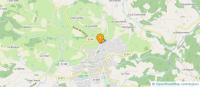 localisation de l'entreprise INTERLUD' SENSORIEL  SAINT-MARTIN-EN-HAUT