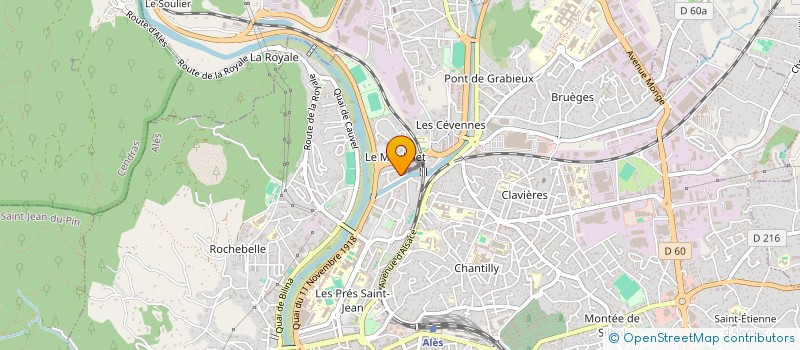 localisation de l'entreprise INTERLUDE à ALES