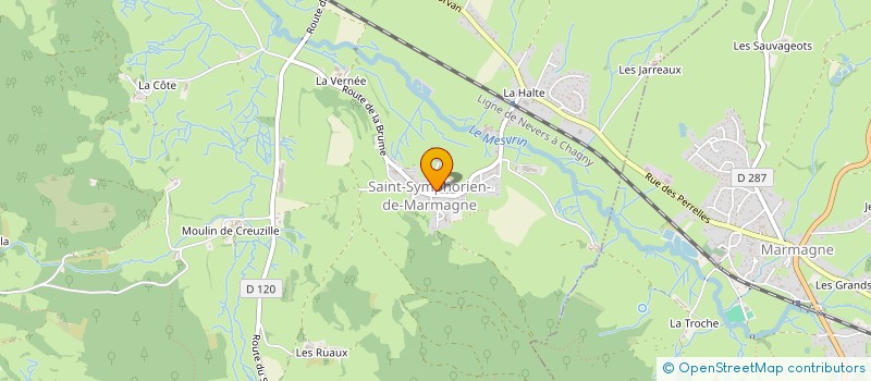 localisation de l'entreprise INTERLUDE  SAINT-SYMPHORIEN-DE-MARMAGNE