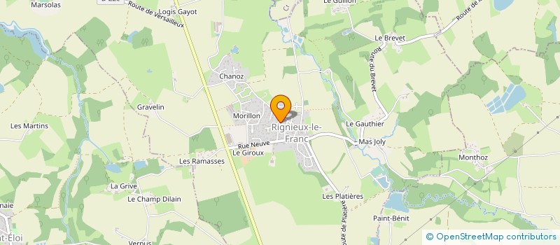 localisation de l'entreprise INTERLUDE  RIGNIEUX-LE-FRANC