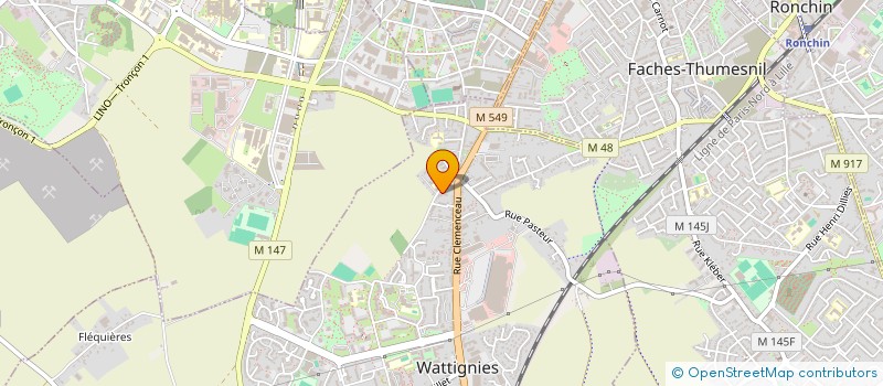 localisation de l'entreprise INTERM'AIDE à WATTIGNIES
