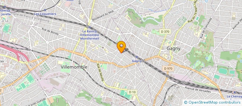 localisation de l'entreprise INTERMANAGE  VILLEMOMBLE