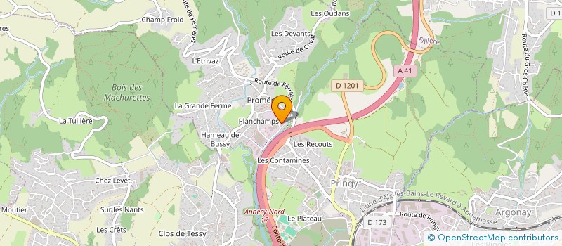 localisation de l'entreprise INTERMECA à ANNECY