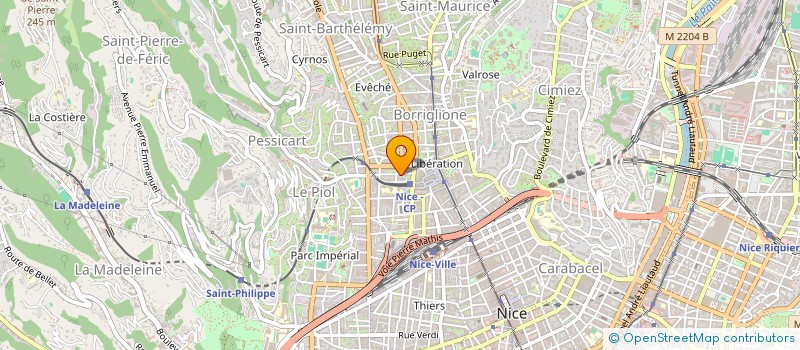 localisation de l'entreprise INTERMED'  NICE