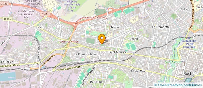 localisation de l'entreprise INTERMED 'ART  LA ROCHELLE