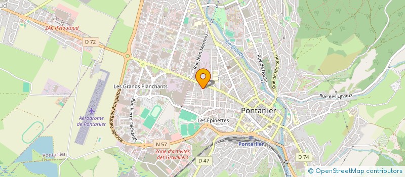 localisation de l'entreprise INTERMEDE  PONTARLIER