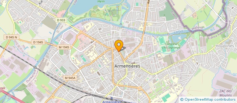 localisation de l'entreprise INTERMEDE FRITES à ARMENTIERES