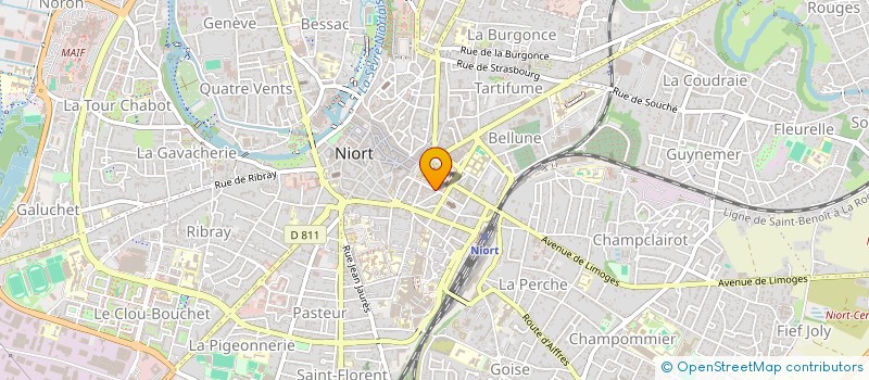 localisation de l'entreprise INTERMEDIA  NIORT