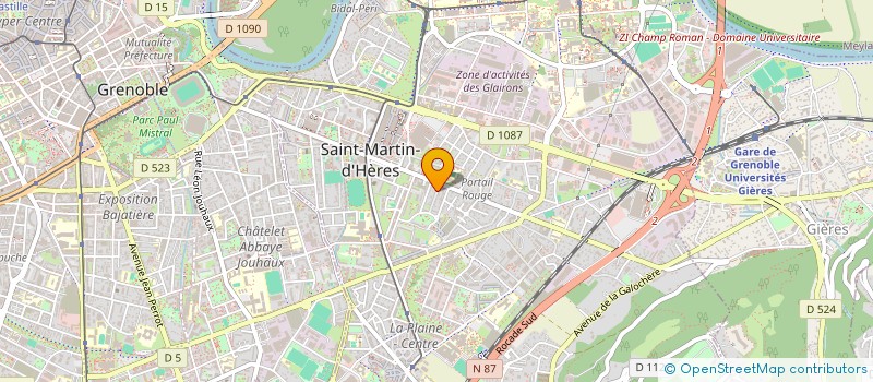 localisation de l'entreprise INTERMITTENCES RHONE-ALPES à SAINT-MARTIN-D'HERES