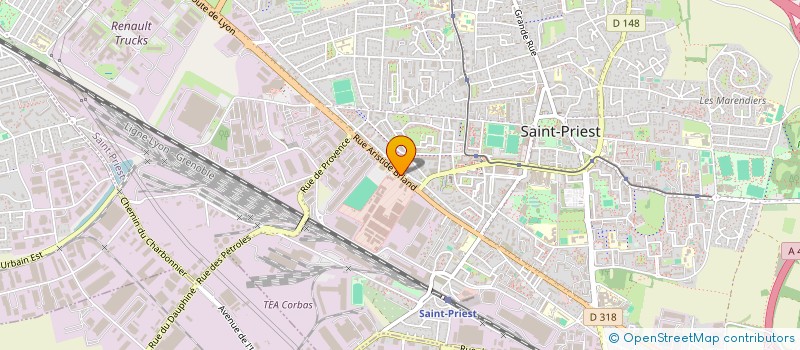 localisation de l'entreprise INTERMOUV RHONE ALPES  SAINT-PRIEST