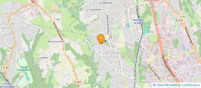 localisation de l'entreprise INTERMOVE à DARDILLY