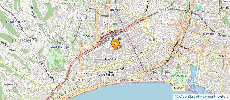 localisation de l'entreprise INTERNAT.AUDITING ET CONSULTING SARHA à NICE