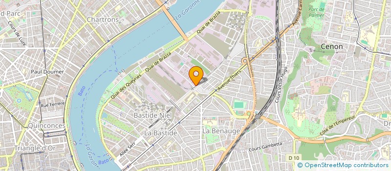localisation de l'entreprise INTERNAT BIO ELECTRONIC IDENTIF SYSTEM à BORDEAUX