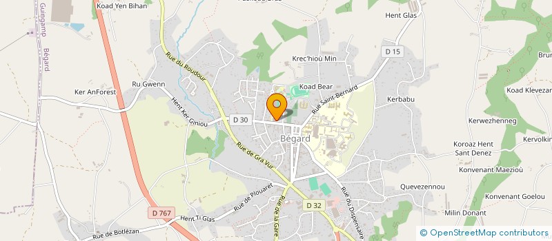localisation de l'entreprise INTERNAT COLLEGE ENSEIGN GAL à BEGARD