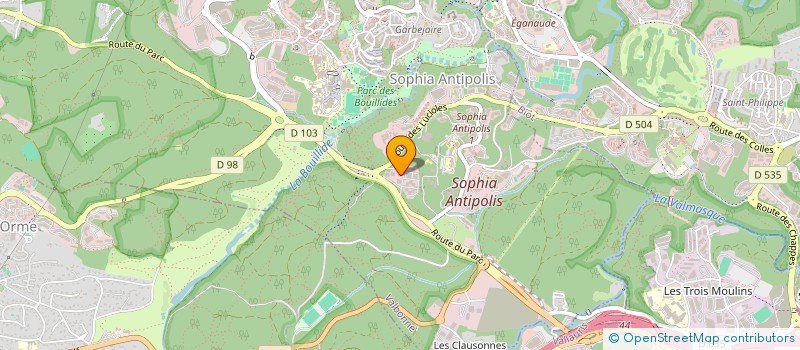 localisation de l'entreprise INTERNAT COMMER ALIMENT EMACCHINARI  VALBONNE